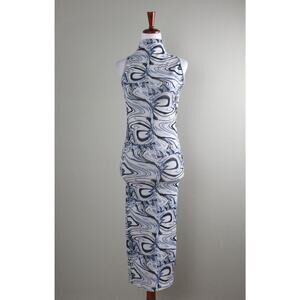 ZARA NWT Stretch Limitless Contour Collection Midi Marbled Dress Size XS / Small